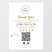 *~* QR Simple Minimal Review Logo DANK U AP8 Raamsticker (Vel)