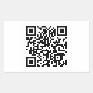 QR-sticker Rechthoekige Sticker