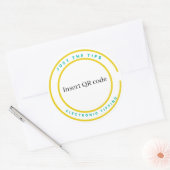 QR-Stickers Ronde Sticker (Envelop)