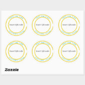 QR-Stickers Ronde Sticker (Vel)