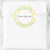 QR-Stickers Ronde Sticker (Tas)