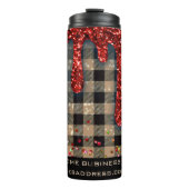 *~* QR SWAG Rustic Kerstmis Glitter Roos Pset Thermosbeker (Voorkant)