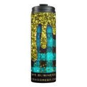 *~* QR SWAG Rustic Kerstmis Gold Drip Pset Thors Thermosbeker (Voorkant)