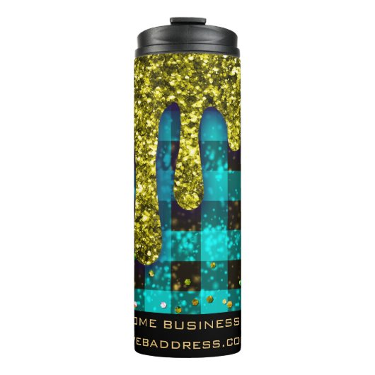 *~* QR SWAG Rustige kerstdrip Thermosbeker (Voorkant)