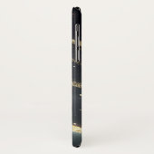 *~* QR Terug GOUDEN aderen Marmeren AP66 Glitter Case-Mate iPhone Case (Achterkant/links)