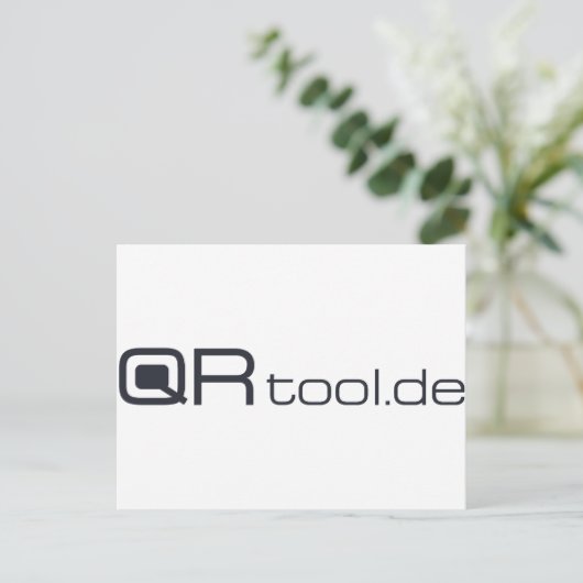 QR-tool Briefkaart (Staand voorkant)