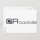 QR-tool Briefkaart (Voorkant / Achterkant)