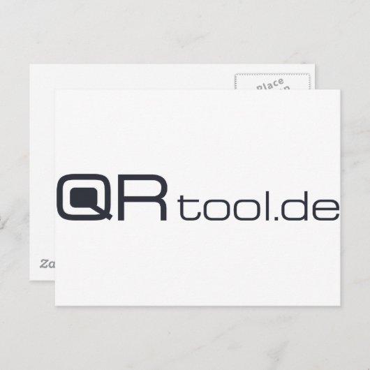 QR-tool Briefkaart (Voorkant / Achterkant)