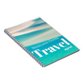 QR Travel Ocean Beach Zee Modern Blue Notitieboek (Rechterzijde)