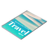 QR Travel Ocean Beach Zee Modern Blue Notitieboek (Linkerzijde)