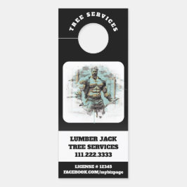 *~* QR Tree Services gespierd Mannen deur Deurhanger