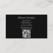 QR Trendy Nagel Bloem Kunst Manicuriste Visitekaartje (Achterkant)