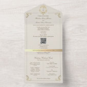 QR Trouwweekend Gids All In One Uitnodiging (Binnen)