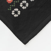 QR Trump Dance Code President Dance Code Kerst Fleece Deken (Hoek)