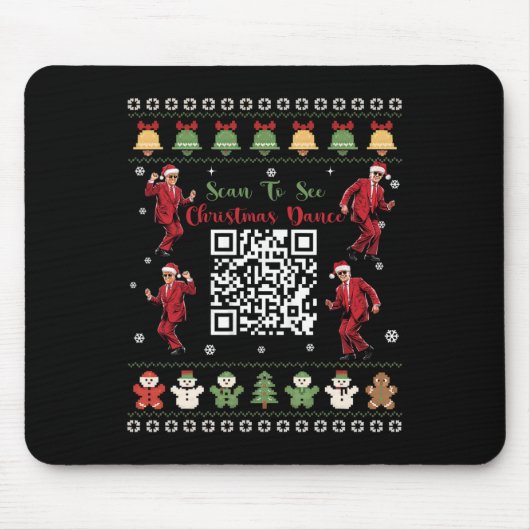 QR Trump Dance Code President Dance Code Kerst Muismat (Voorkant)