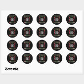 QR Trump Dance Code President Dance Code Kerst Ronde Sticker (Vel)