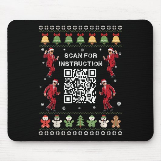 Qr Trump Dance Code President Scan For Instruction Muismat (Voorkant)