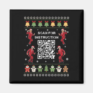 QR Trump Dance Code President Scan voor instructie Magneet