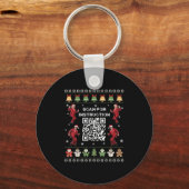 QR Trump Dance Code President Scan voor instructie Sleutelhanger (Voorkant)