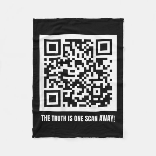 QR Trump Dancing Code Merch Uni-adult, zwart, Fleece Deken (Voorkant)