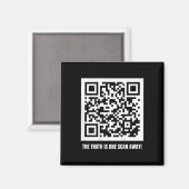 QR Trump Dancing Code Merch Uni-adult, zwart, Magneet (Voorkant / Achterkant)