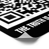 QR Trump Dancing Code Merch Uni-adult, zwart, Poster (Hoek)