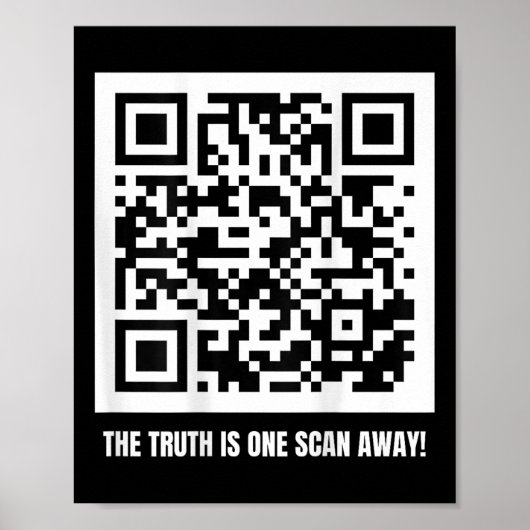 QR Trump Dancing Code Merch Uni-adult, zwart, Poster (Voorkant)