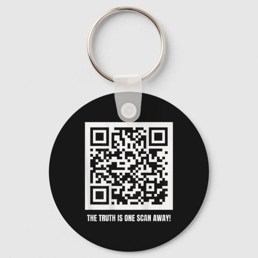 QR Trump Dancing Code Merch Uni-adult, zwart, Sleutelhanger (Voorkant)