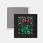 Qr Trump Dans Code Kerstman Trump Maak Kerstmis Gr Magneet (Voorkant / Achterkant)