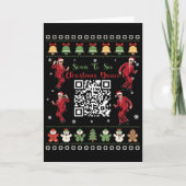 Qr Trump Dans Code President Dans Code Kerstmis Kaart (Voorkant)