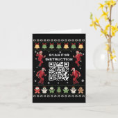Qr Trump Dans Code President Scan Voor Instructie Kaart (Gele Bloem)