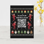 Qr Trump Dans Code President Scan Voor Instructie Kaart (Gele Bloem)