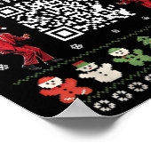 Qr Trump Dans Code President Scan Voor Instructie Poster (Hoek)