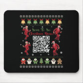 Qr Trump Danscode President Danscode Kerstmis Muismat (Voorkant)