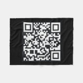 QR Trump President Trump Dance Code Funny Uni Fleece Deken (Voorkant (Horizontaal))