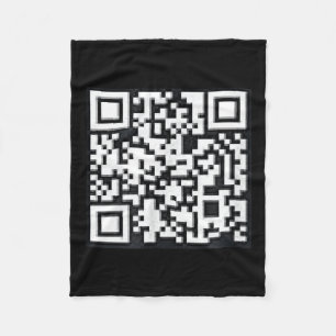 QR Trump President Trump Dance Code Funny Uni Fleece Deken