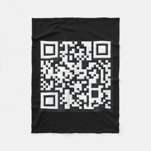 QR Trump President Trump Dance Code Funny Uni Fleece Deken (Voorkant)