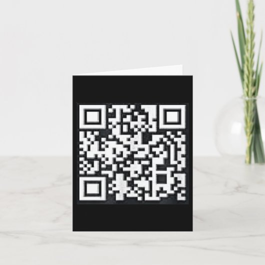 QR Trump President Trump Dance Code Funny Uni Kaart (Voorkant)