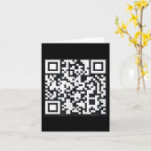 QR Trump President Trump Dance Code Funny Uni Kaart (Gele Bloem)