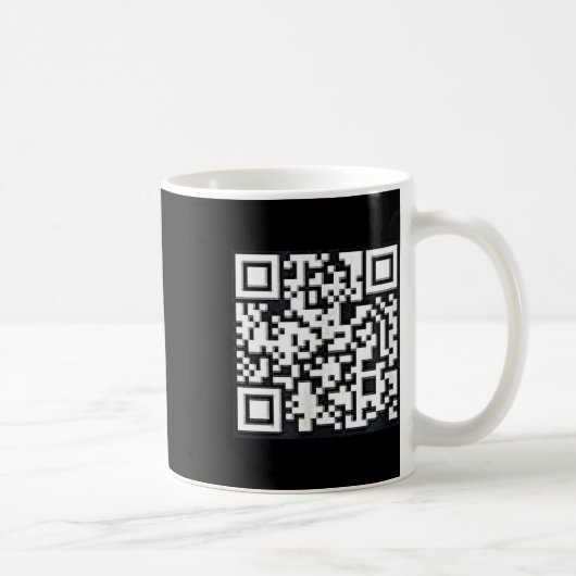 QR Trump President Trump Dance Code Funny Uni Koffiemok (Rechts)