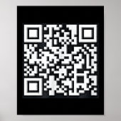 QR Trump President Trump Dance Code Funny Uni Poster (Voorkant)