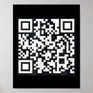 QR Trump President Trump Dance Code Funny Uni Poster