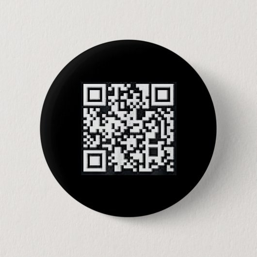 QR Trump President Trump Dance Code Funny Uni Ronde Button 5,7 Cm (Voorkant)