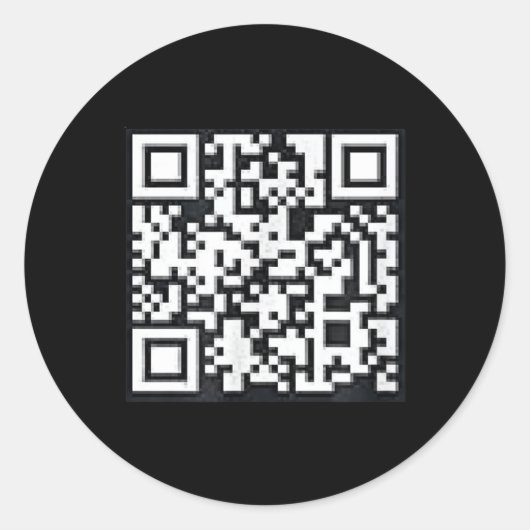 QR Trump President Trump Dance Code Funny Uni Ronde Sticker (Voorkant)