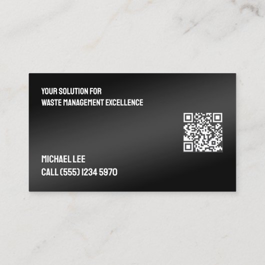 🔳 QR Valet Trash Visitekaartje (Achterkant)