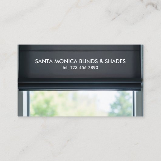 QR-vensterzonwering Visitekaartje (Voorkant)