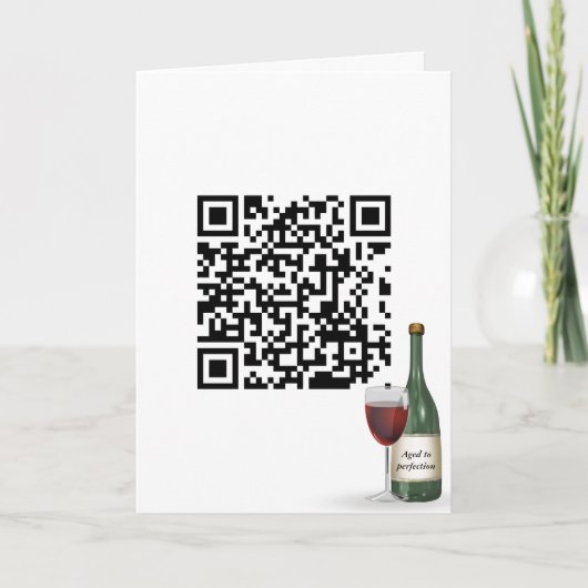 QR-verjaardagskaart Kaart (Voorkant)