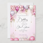 QR Verjaardagstinten van Magenta Kaart (Voorkant)