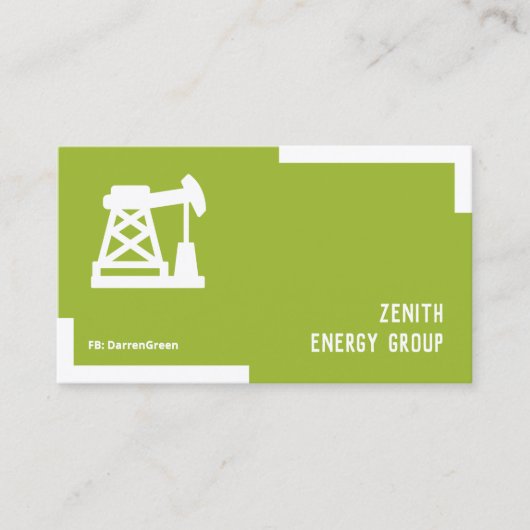 QR-Visitekaartje aardolie-industrie Visitekaartje (Voorkant)