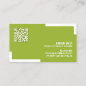 QR-Visitekaartje aardolie-industrie Visitekaartje (Achterkant)
